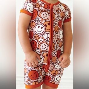 Little sleepies shorty romper